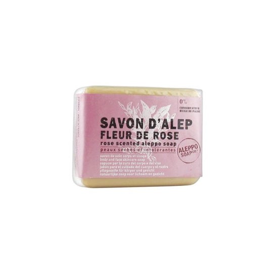 Alepo jabón industrial con agua de rosas damascena 100g