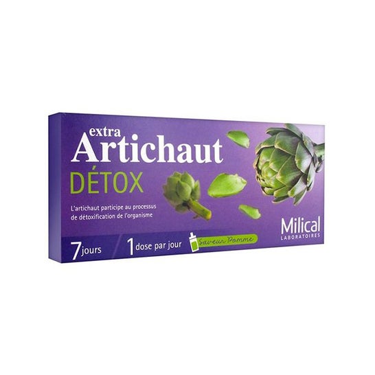 Milical Extra Detox Alcachofa 7 días 7 ampollas