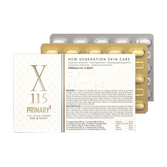 X115 Primary2 New Generation Skin Care Piel 30 comp