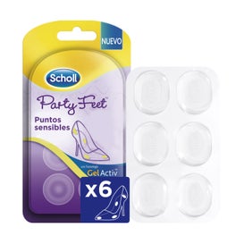 Scholl GelActiv Party Feet Almohadillas Protectoras para puntos sensibles 6uds