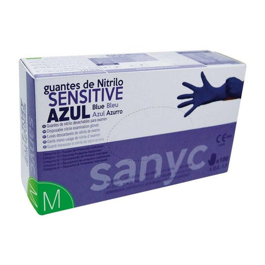 Sanyc Sensitive Guante Nitrilo Talla M 100uds