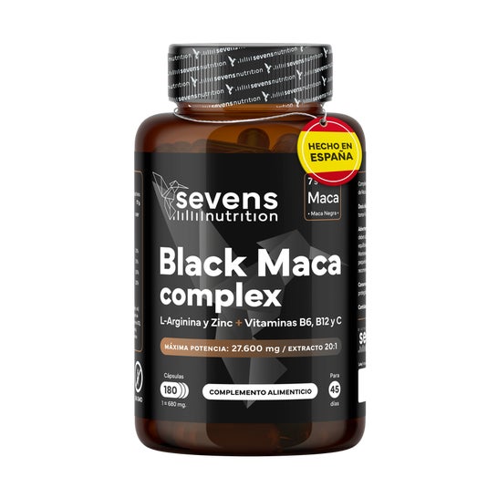 Sevens Nutrition Maca Negra L-Arginina Zinc Vit B6 B12 C 180caps