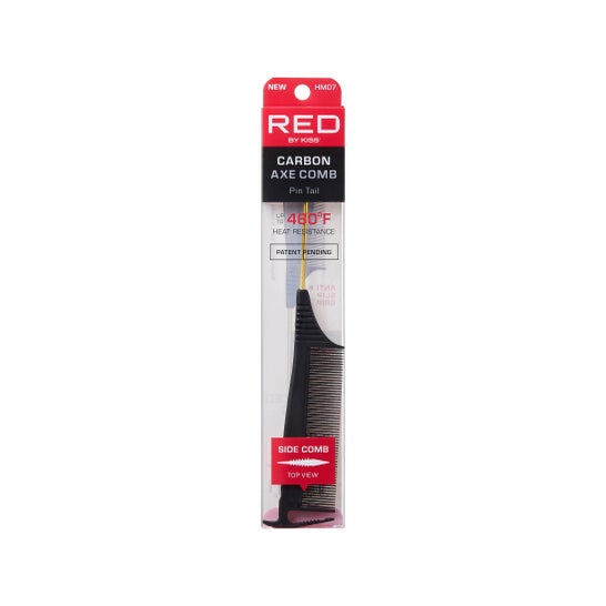 Red By Kiss Carbon Axe Comb Pin Tail 1 ud