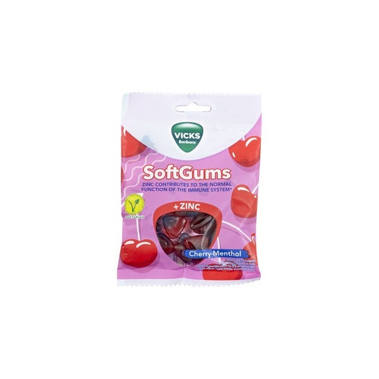 Vicks Gomas de Mascar + Zinc Cereza Menta 90 g