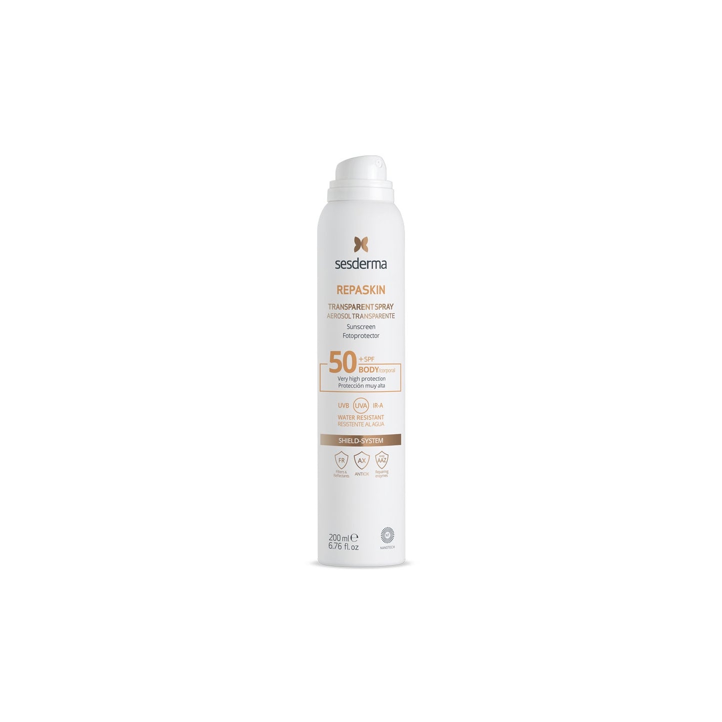 Sesderma Repaskin Fotoprotector Corporal Spray Transparente SPF50+ 200ml