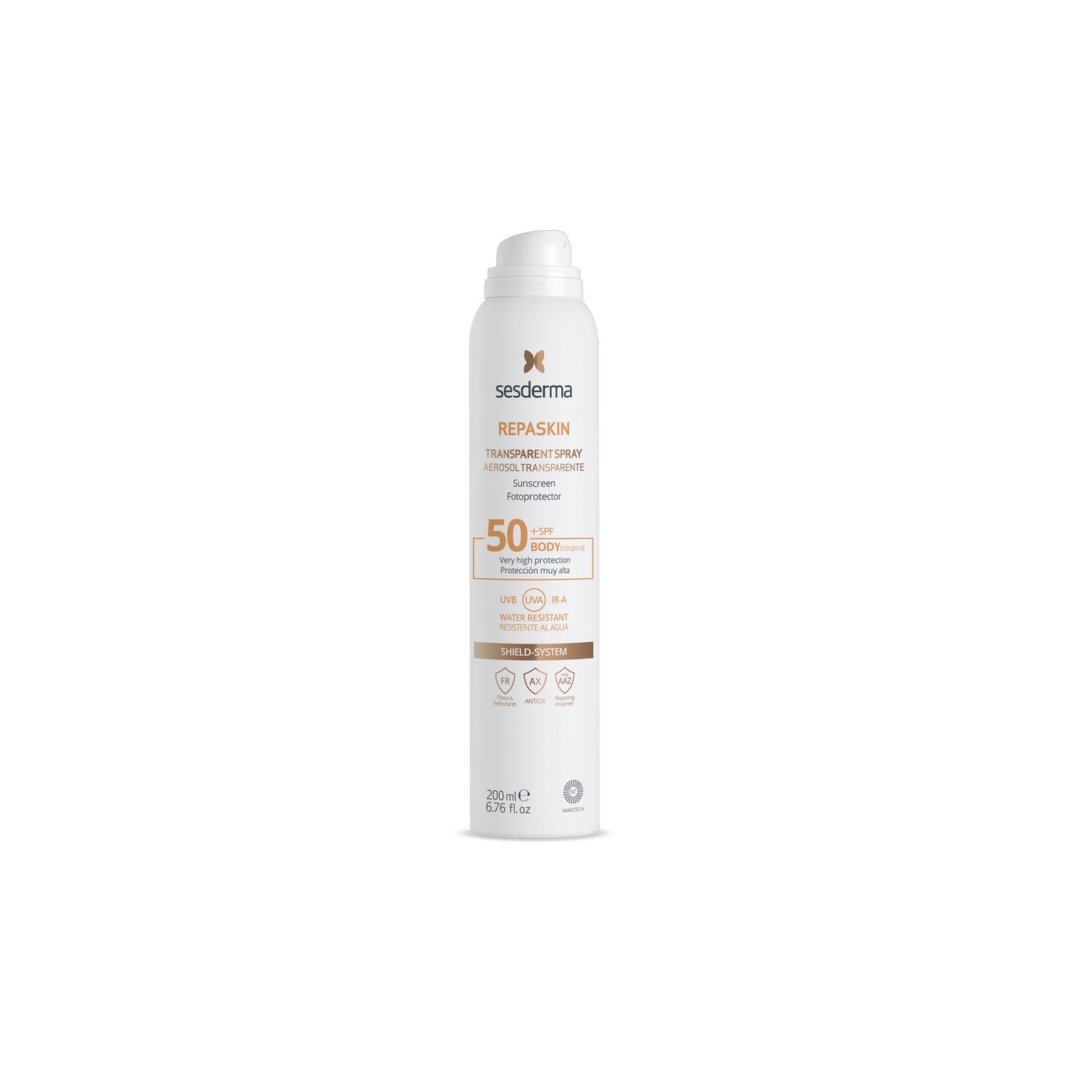 Sesderma Repaskin Fotoprotector Corporal Spray Transparente SPF50+ 200ml