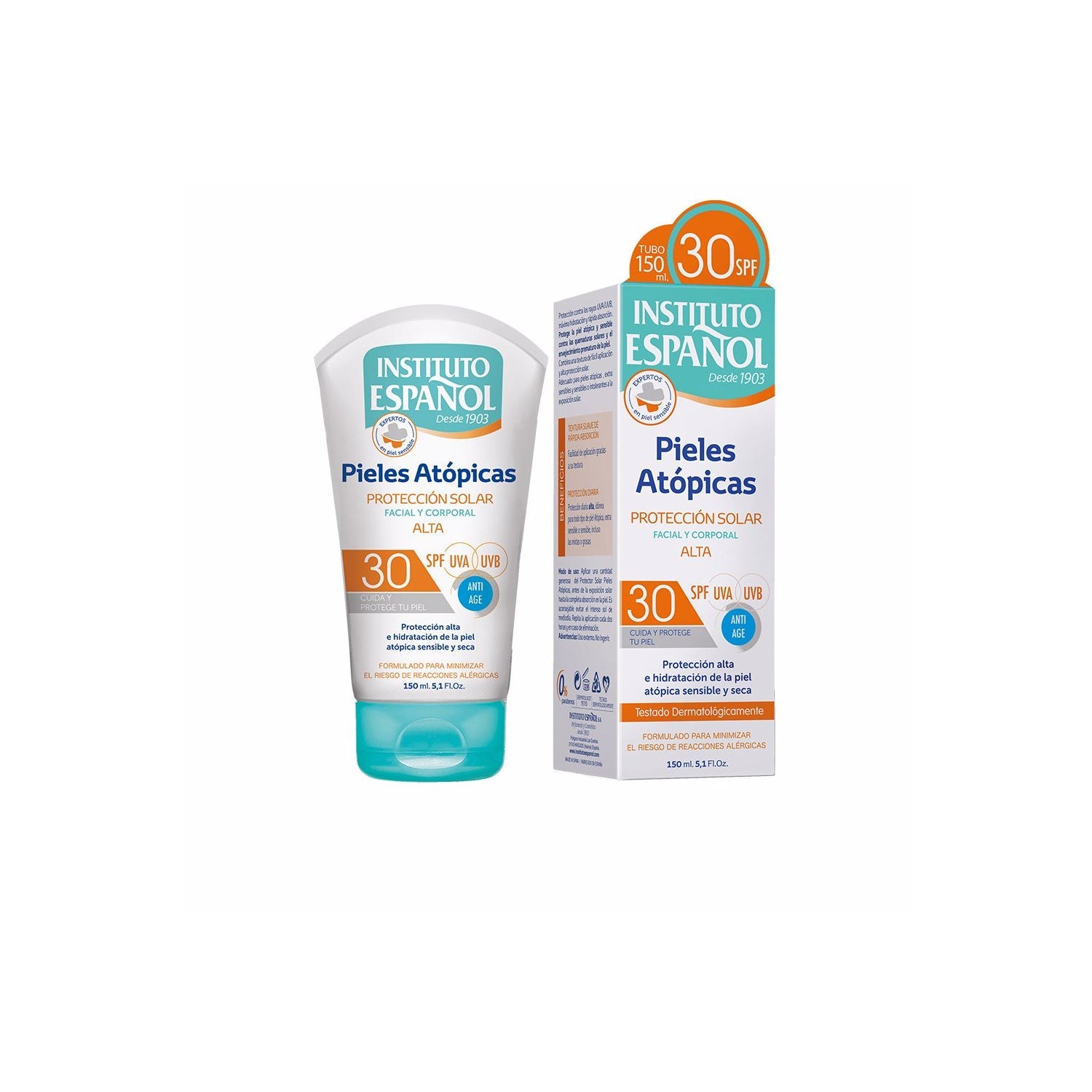 Instituto Español Protección Solar Pieles Atópicas SPF30+ 150ml