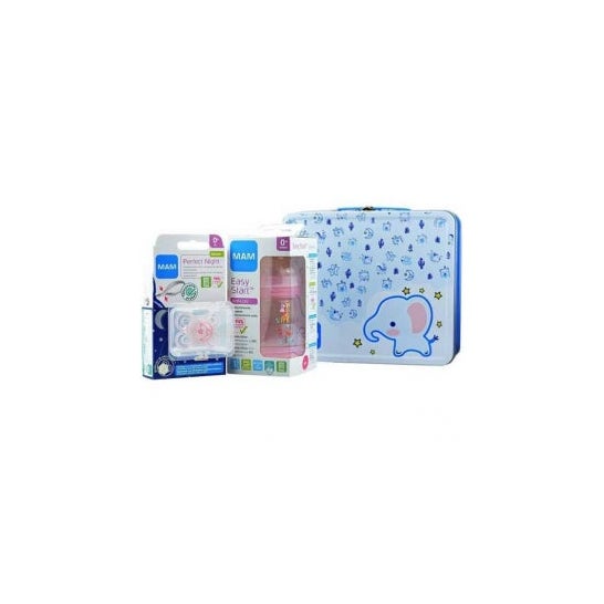 Mam Pack Recien Nacido Biberon Rosa 160Ml+Chupete Luna 0+Meses