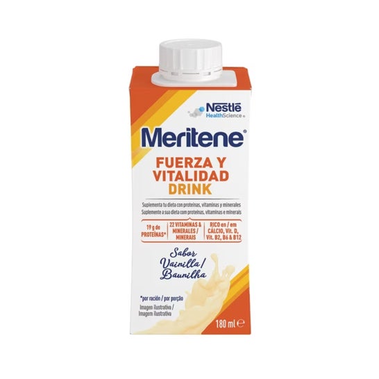Meritene Fuerza y Vitalidad Drink Vainilla 12x180 ml