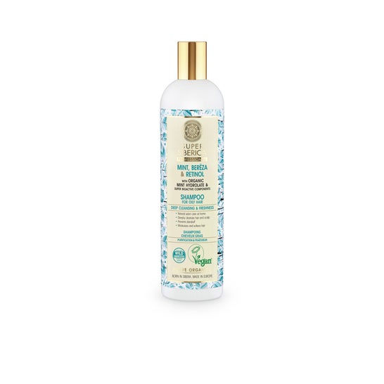 Natura Siberica Champú Cabello Graso Menta y Retinol 400ml