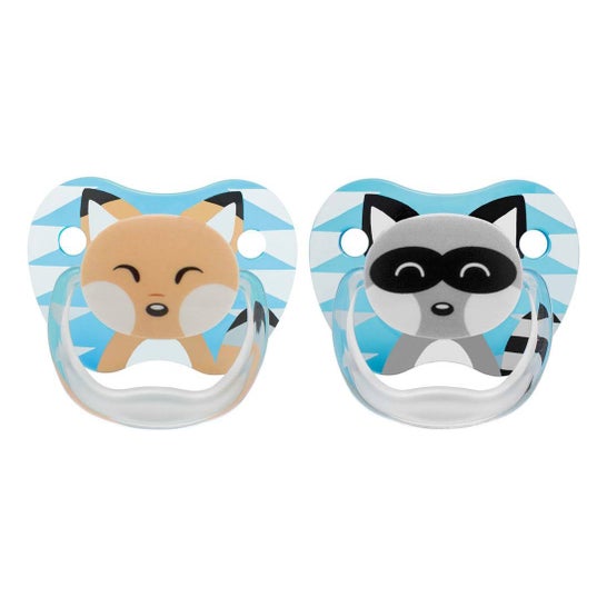 Drbrown'S Prevent Chupete Animal Faces Infantil Talla 1 0-6 M 2 uds