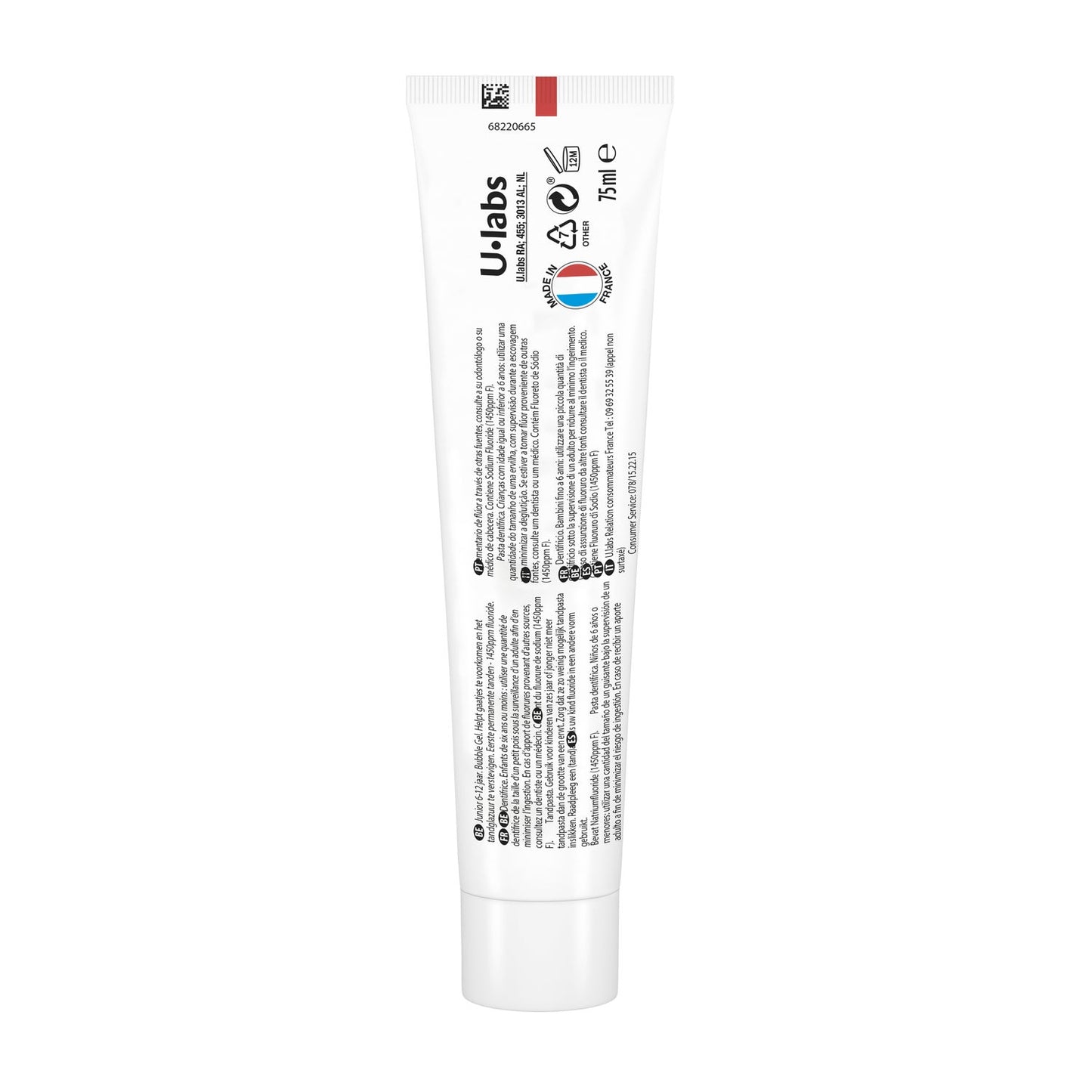 Fluocaril Junior 6-12 Años Gel Bubble 2x75ml