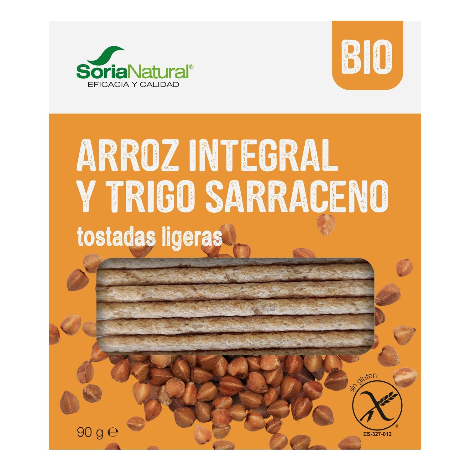 Soria Natural Tostadas Ligeras Arroz Integral y Trigo Sarraceno 25uds