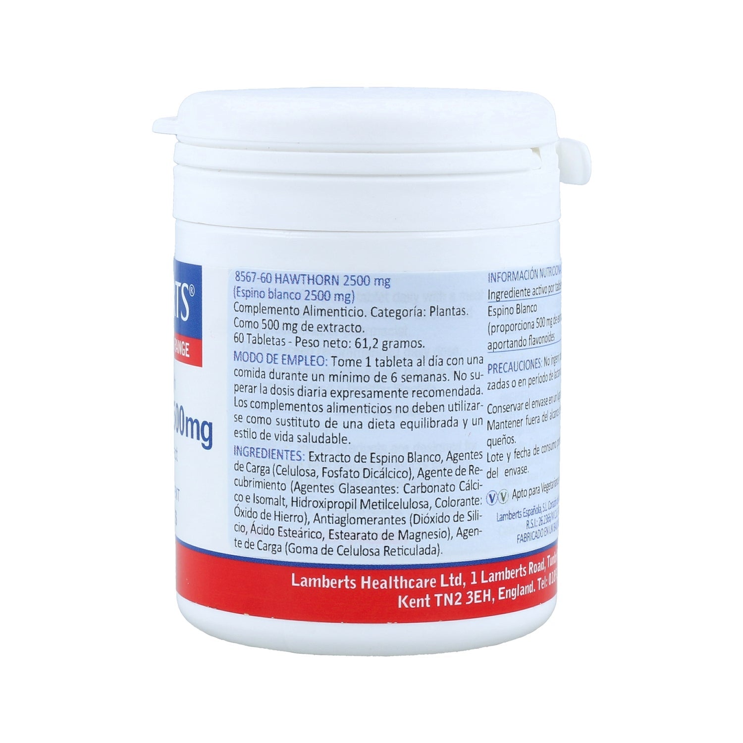 Lamberts Espino Blanco 2500mg 60 Comprimidos