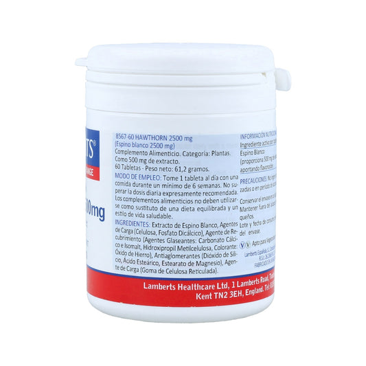 Lamberts Espino Blanco 2500mg 60 Comprimidos