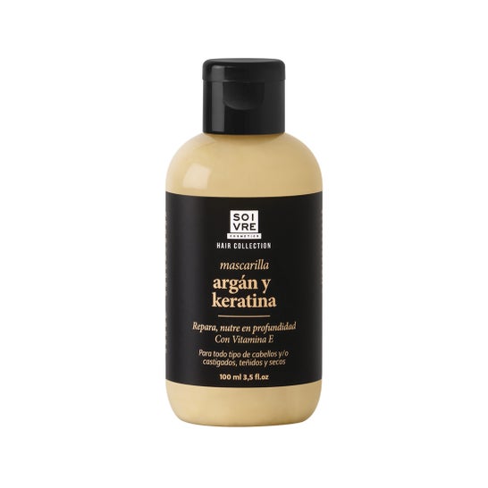 Soivre mascarilla capilar Argán y keratina de viaje 100 ml