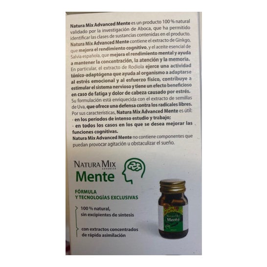 Aboca Natura Mix Advanced Mente 50caps