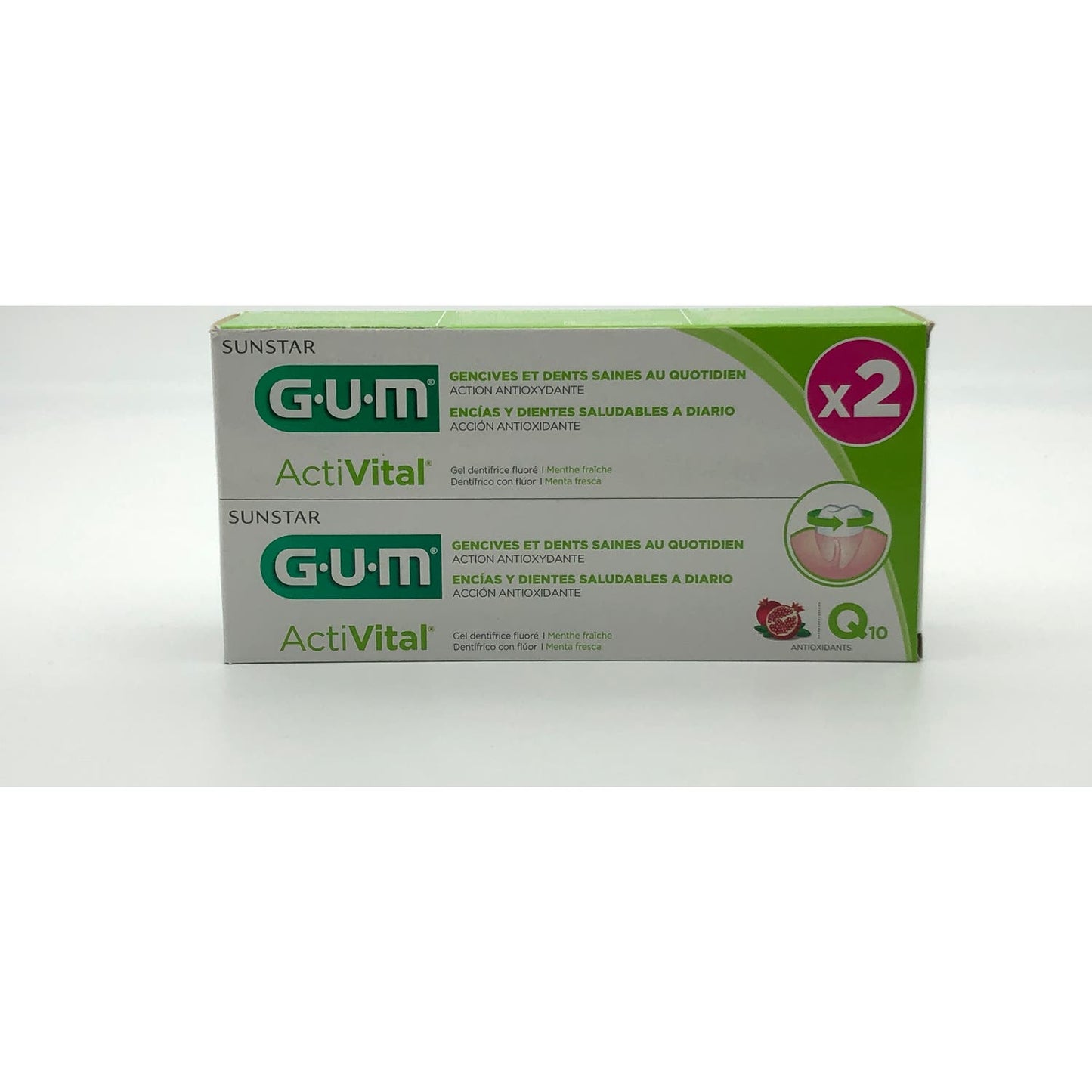 GUM ActiVital Gel Dentífrico 2x75ml