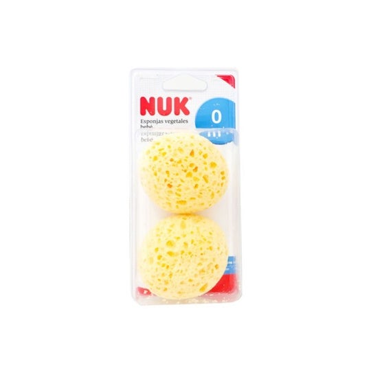 Nuk Esponja Vegetal Bebe 100 % 2 Unidades