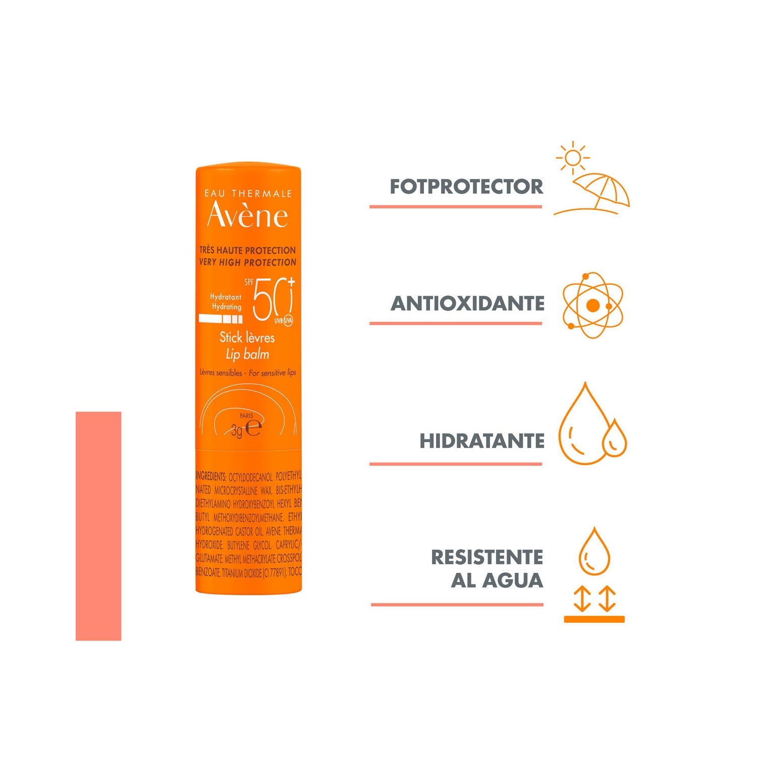 Avène Stick Labios SPF50+ 3g