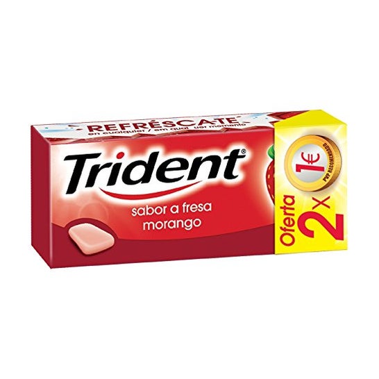 Chicle Trident Fresa Morango