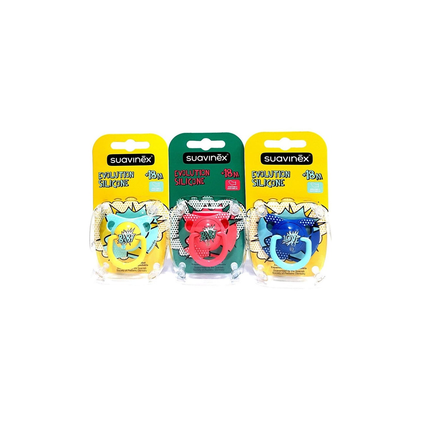 Suavinex Chupete Evolution Baby Art Anatómico Silicona +18m 1ud