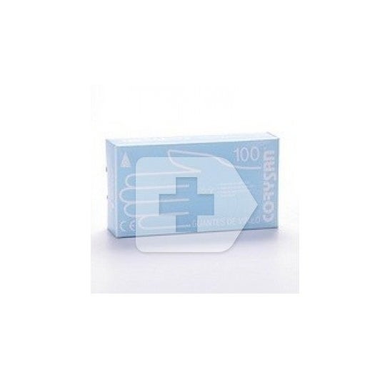 Guantes Corysan vinilo talla pequeña 100uds