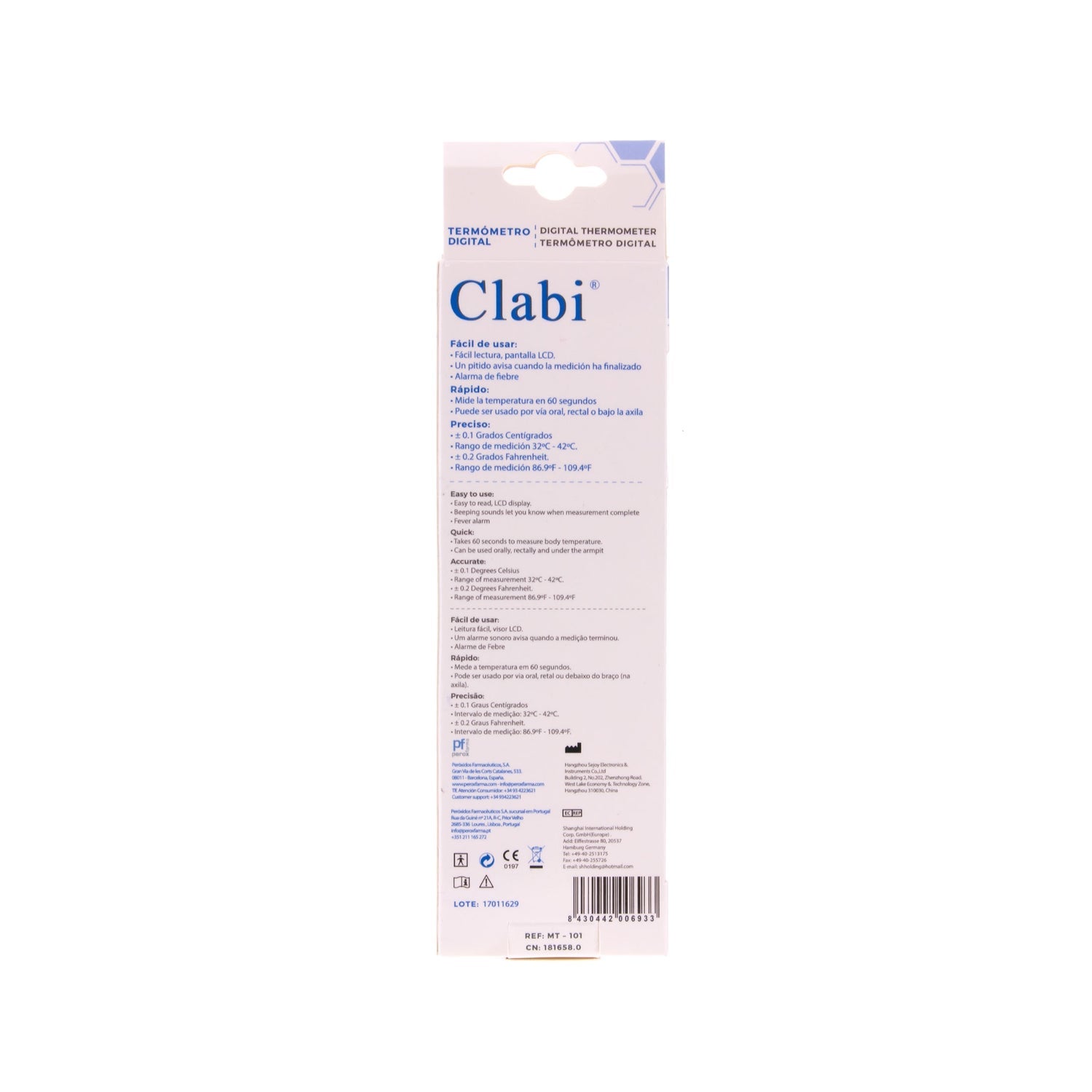 Clabi Termómetro Digital Mod Mt-10160