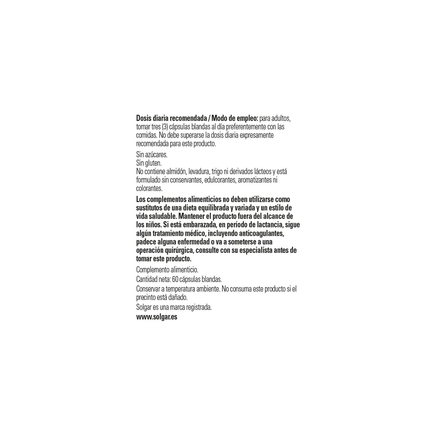 Solgar Omega 3-6-9 Pescado Lino y Borraja 60 perlas