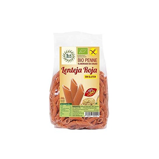 Solnatural Macarrones Lenteja Roj Lin sin Gluten 250g