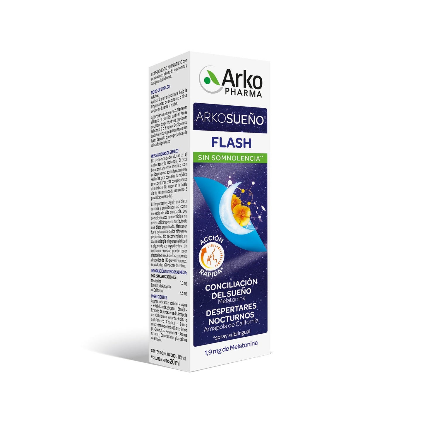 Arkopharma Arkosueño Flash Spray Sublingual 20ml