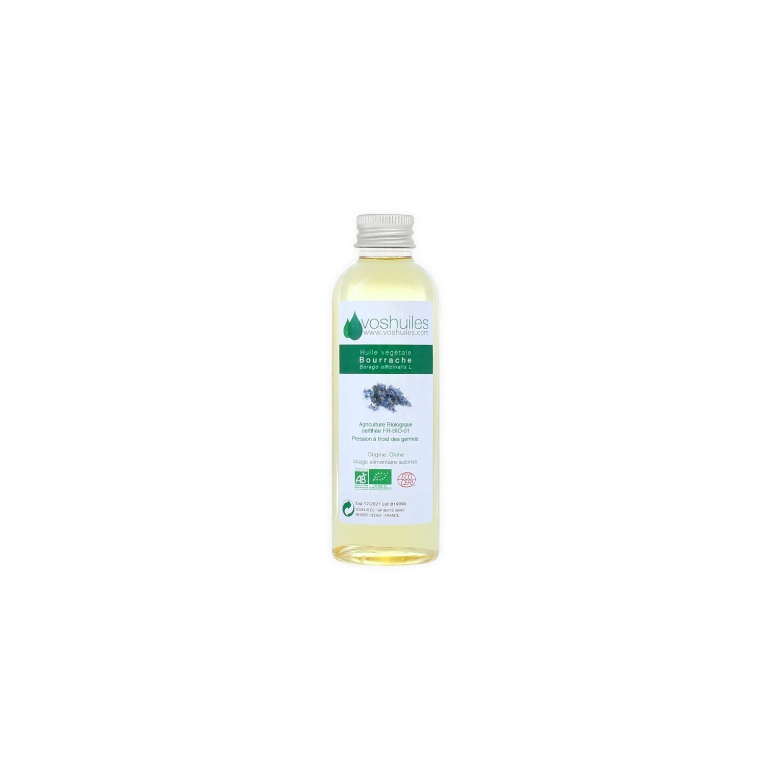 Voshuiles Aceite Vegetal BIO de Borraja 50 ml