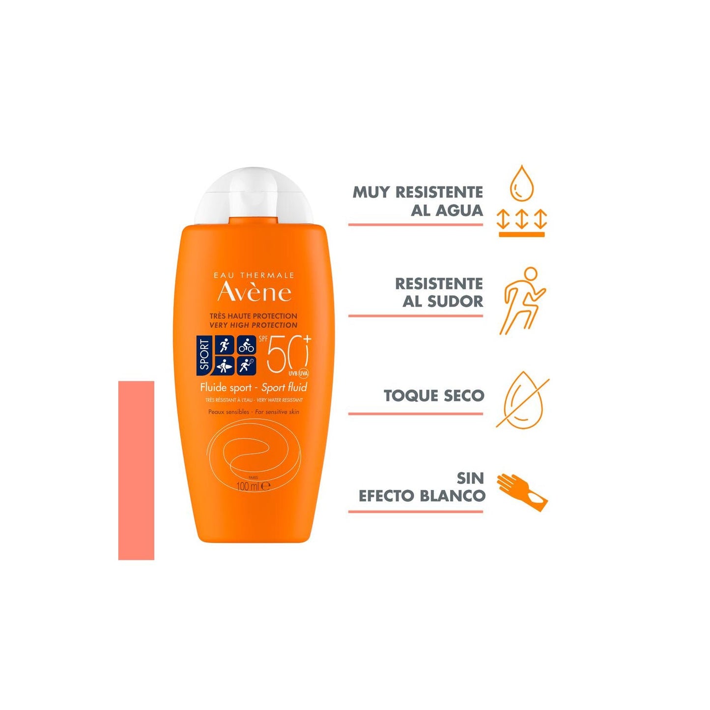 Avène Solar Fluido Sport SPF50+ 100ml