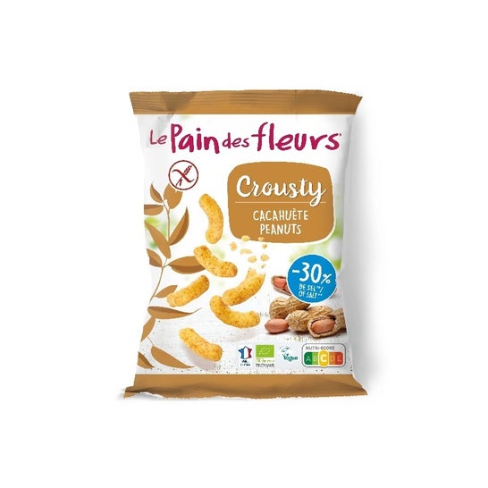 Le Pain des Fleurs Ganchito Crousty de Cacahuete Sin Gluten Bio 75g