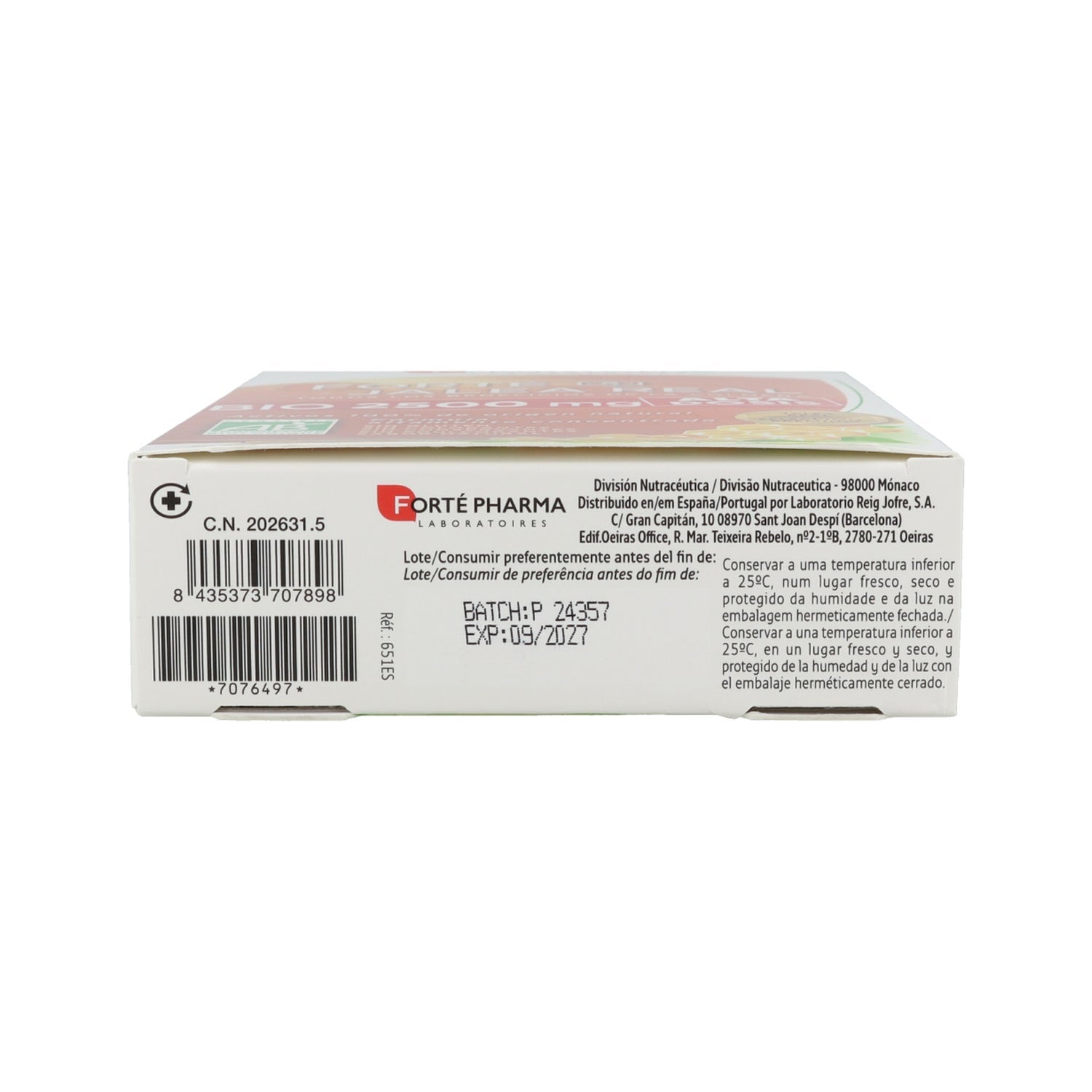 Forte Pharma Jalea real bio 2500mg 20 ampollas