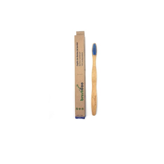 Brushboo Cepillo Adulto Bambú Azul 1ud