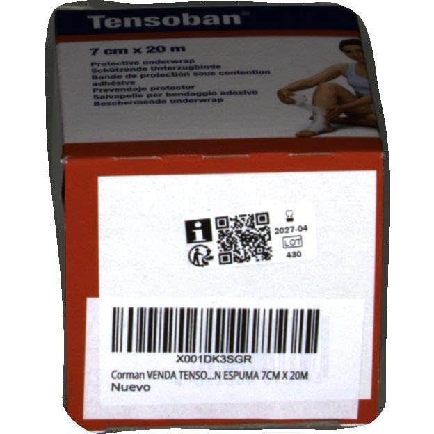 Tensoban protector del vendaje adhesivo 7 cm X 20 metros