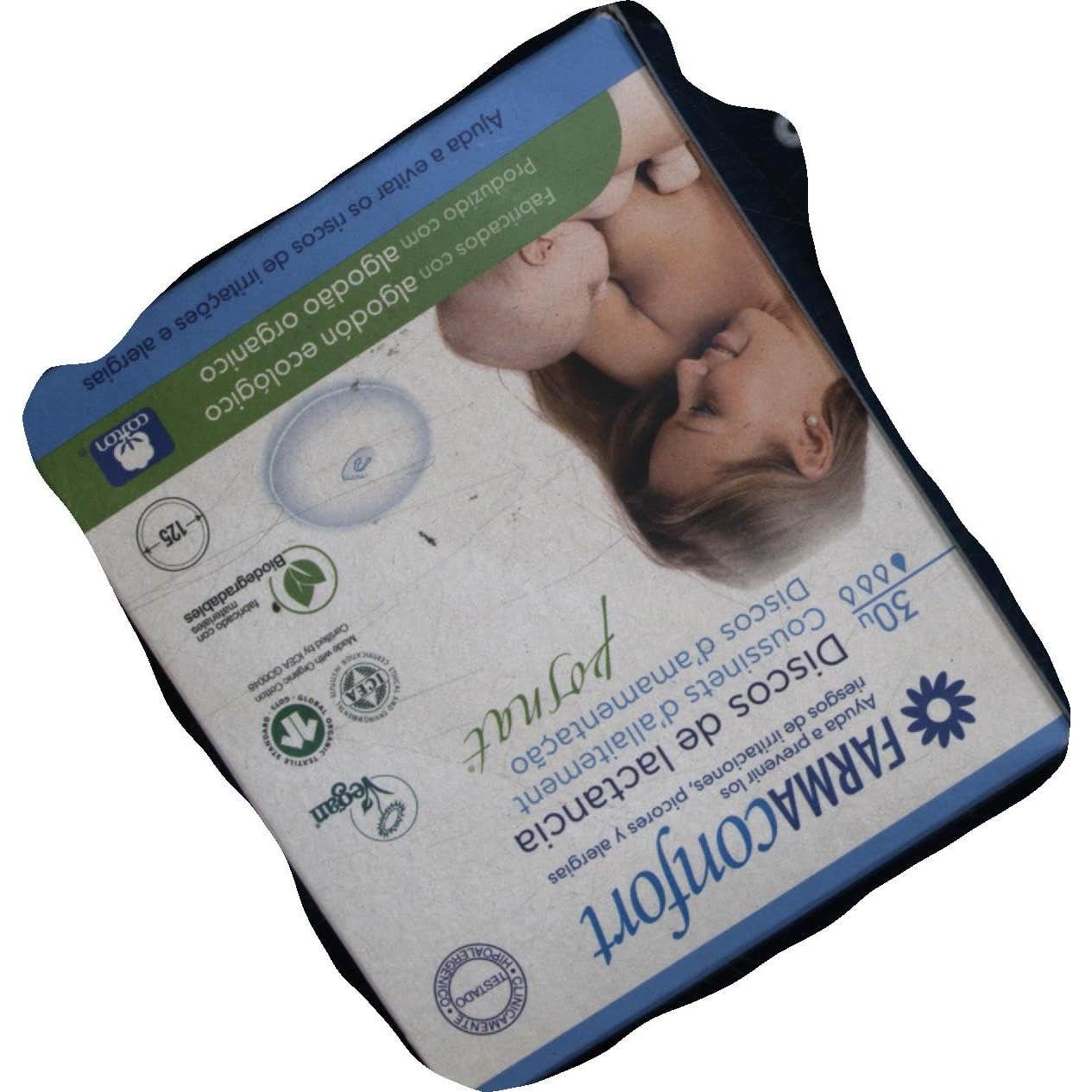 Farmaconfort discos absorbentes lactancia 100% algodón 30uds