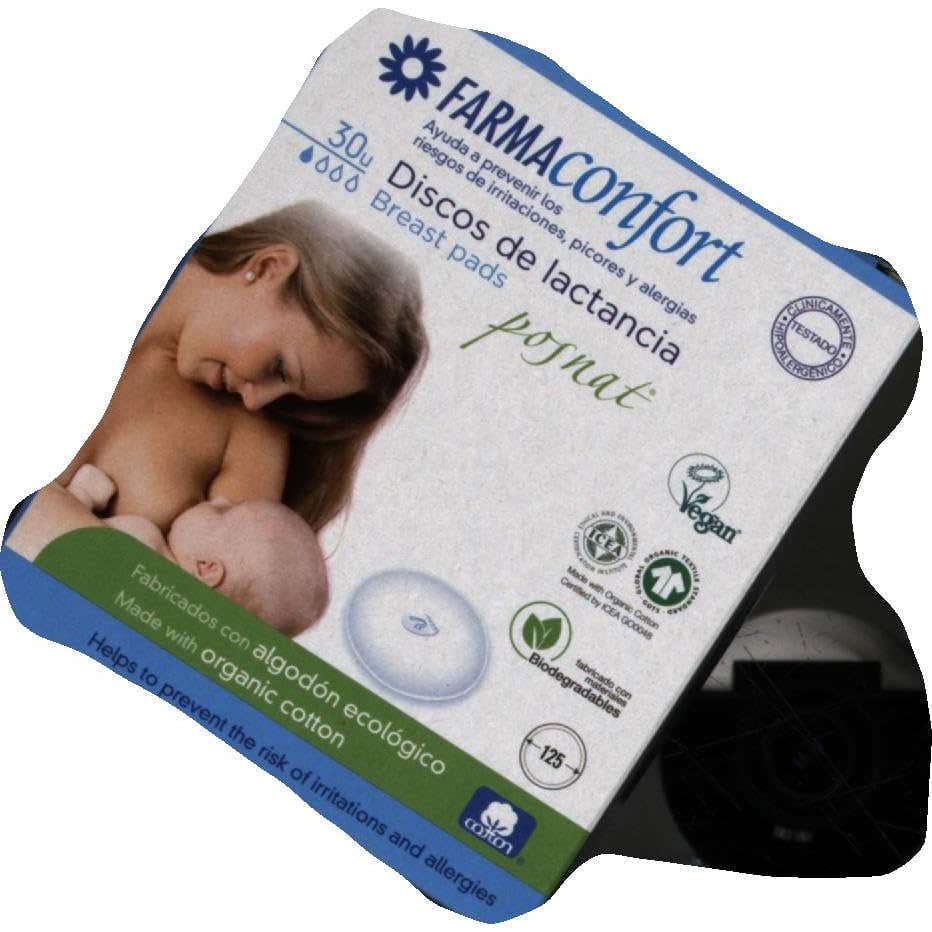 Farmaconfort discos absorbentes lactancia 100% algodón 30uds