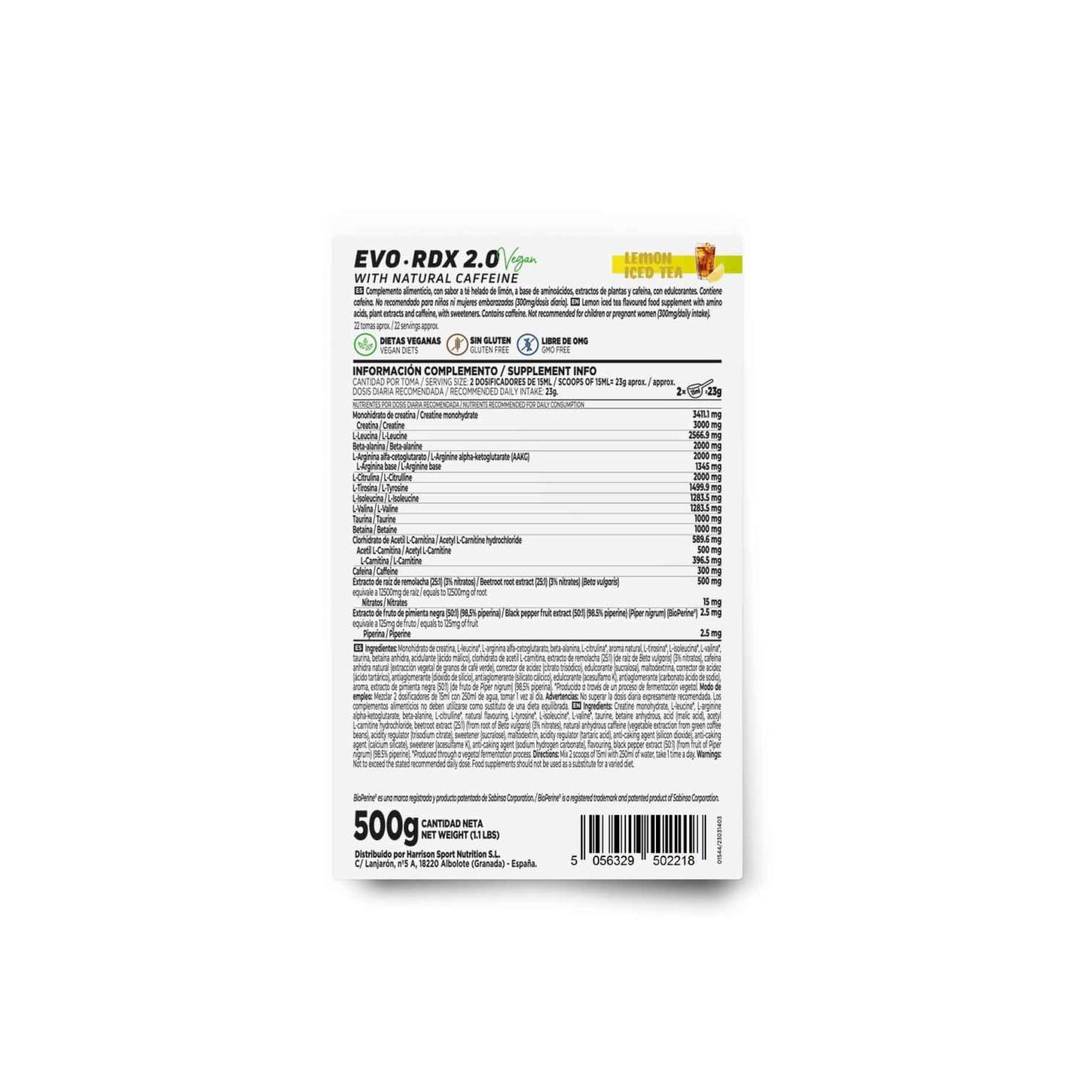 HSN Evordx 2.0 Té Helado de Limón 500g