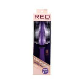 Red By Kiss 7 Row Detangle Brush Purple 1 ud