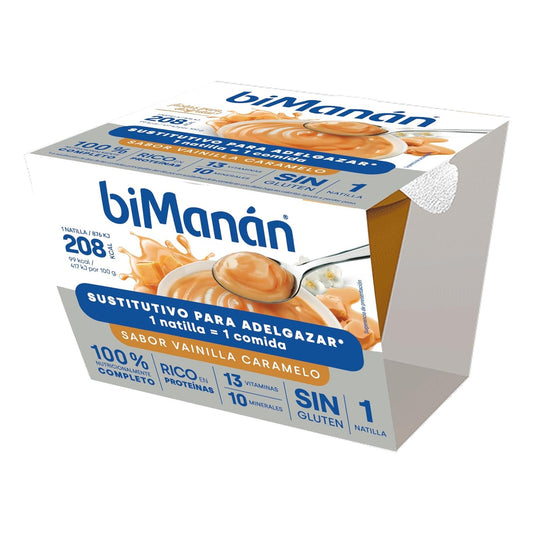 biManán Sustitutivo Copa de Vainilla Caramelo 210g