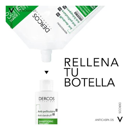 Vichy Dercos Technique Anticaspa DS Champú Cabello Seco Eco-Recarga 390ml