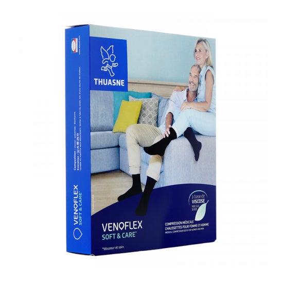 Thuasne Venoflex Soft & Care Class Socks Negro T0N 1 Par