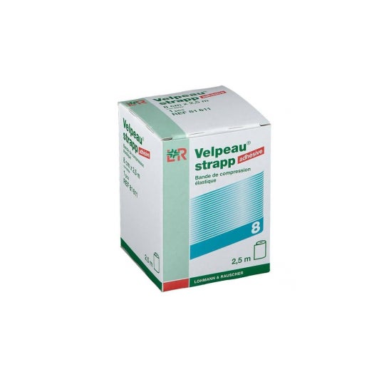 Velpeau Strapp Bande Élastique Adhésive 8 cm x 2,5m