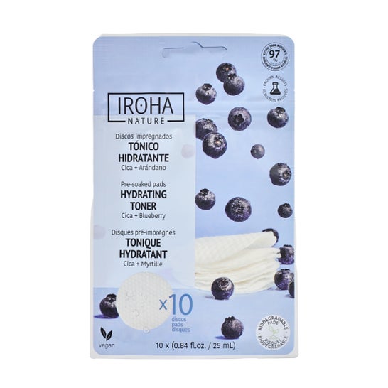 Iroha Nature Discos Impregnados Tónico Hidratantes 10uds