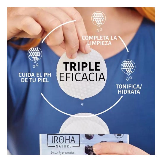 Iroha Nature Discos Impregnados Tónico Hidratantes 10uds