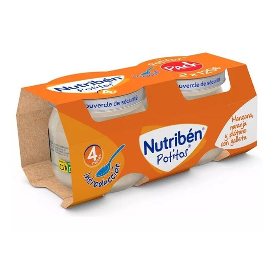 Nutriben Manzana Naranj Platano Galleta 2x120 Grs