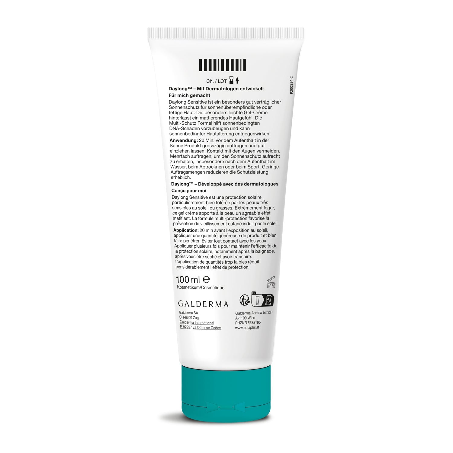 Daylong Sensitive Crème Gel légère SPF 50+ 100 ml