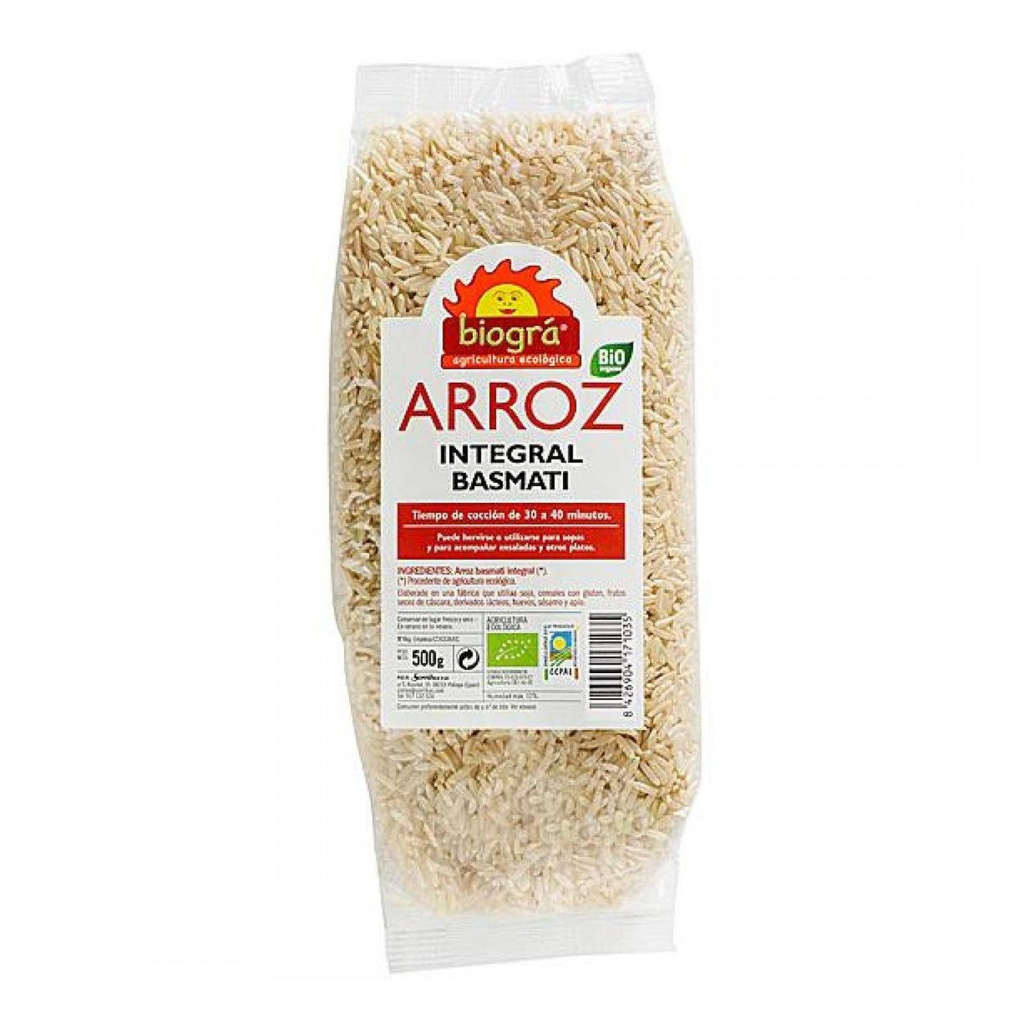 Biográ Arroz Basmati Integral Bio 500 g